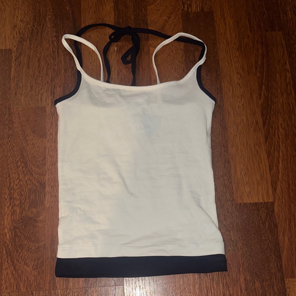 Urban Outfitters Cream and Black Camisole